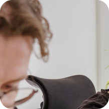 Entrepreneur working with documents at a desk